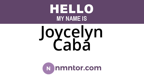 Joycelyn Caba