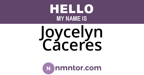 Joycelyn Caceres