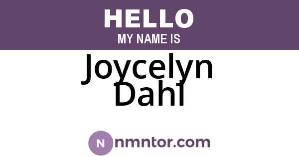 Joycelyn Dahl