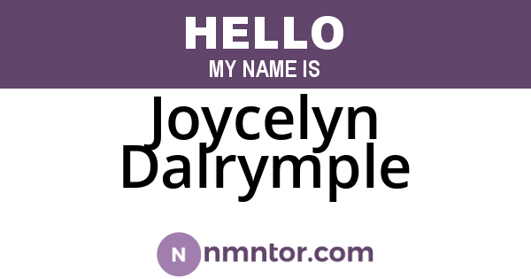 Joycelyn Dalrymple