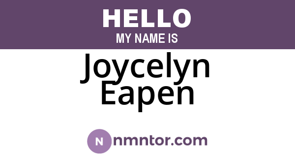 Joycelyn Eapen