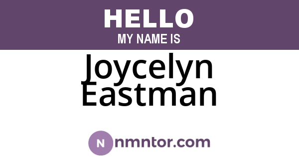 Joycelyn Eastman