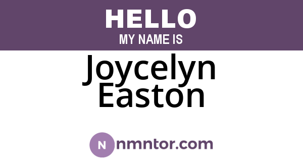 Joycelyn Easton