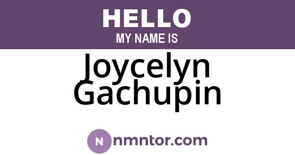 Joycelyn Gachupin