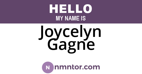 Joycelyn Gagne
