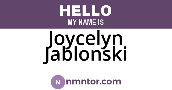 Joycelyn Jablonski