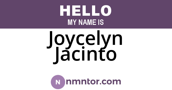 Joycelyn Jacinto