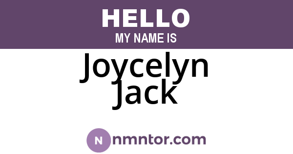 Joycelyn Jack