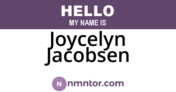 Joycelyn Jacobsen