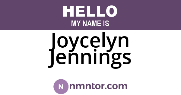 Joycelyn Jennings