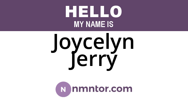 Joycelyn Jerry