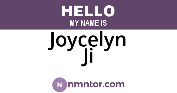 Joycelyn Ji