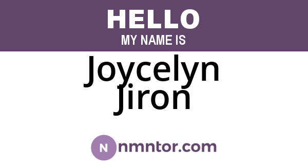 Joycelyn Jiron