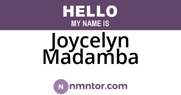 Joycelyn Madamba