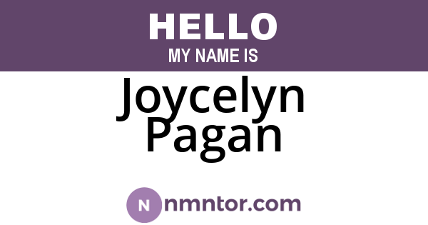Joycelyn Pagan