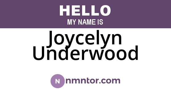 Joycelyn Underwood