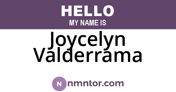Joycelyn Valderrama