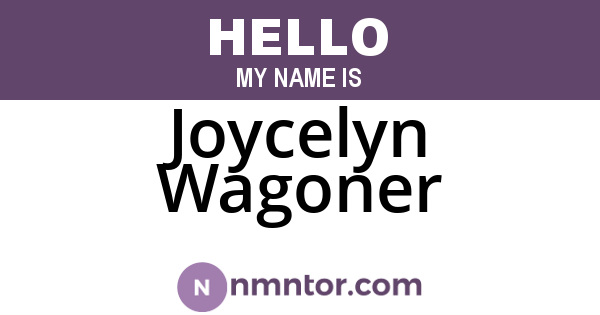 Joycelyn Wagoner