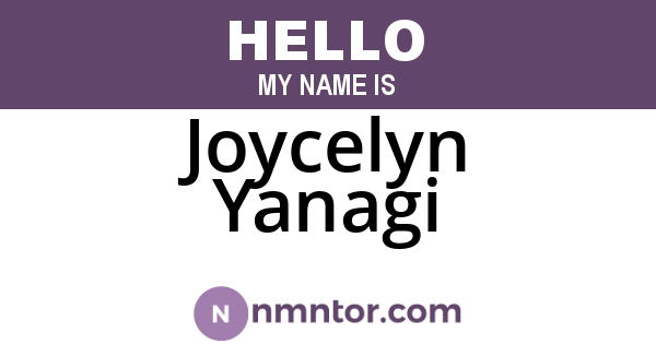 Joycelyn Yanagi