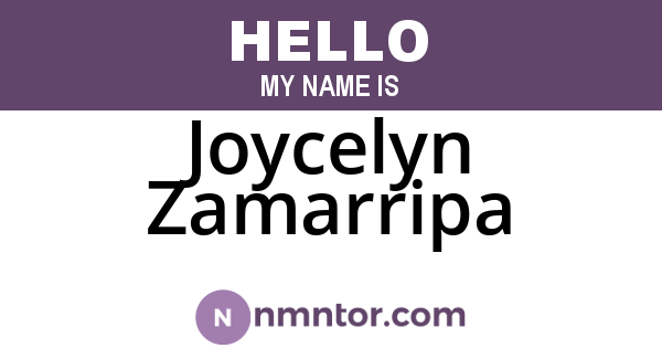 Joycelyn Zamarripa