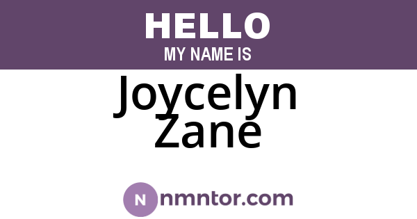 Joycelyn Zane