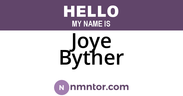 Joye Byther