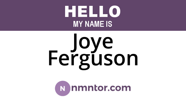 Joye Ferguson