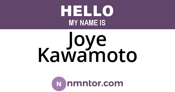 Joye Kawamoto