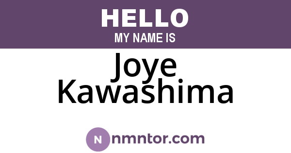 Joye Kawashima