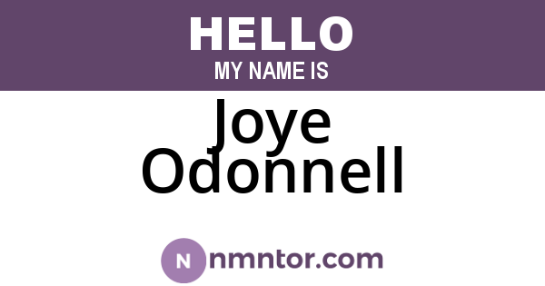 Joye Odonnell