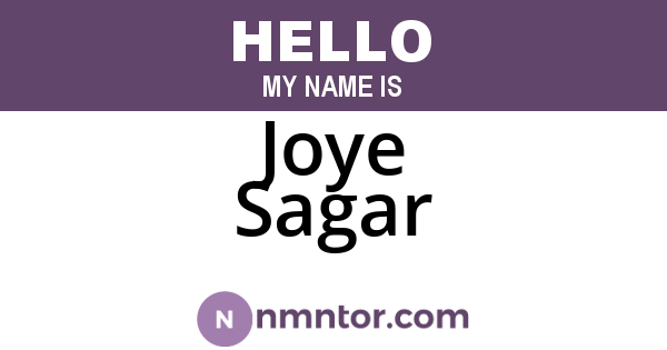 Joye Sagar