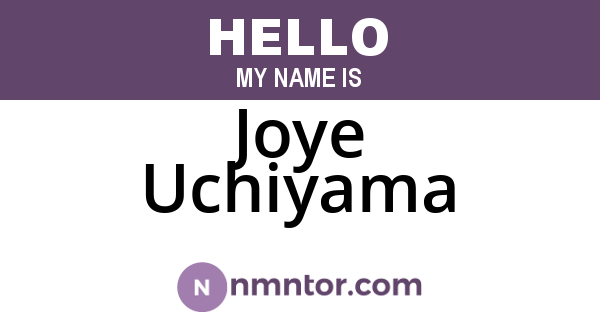 Joye Uchiyama