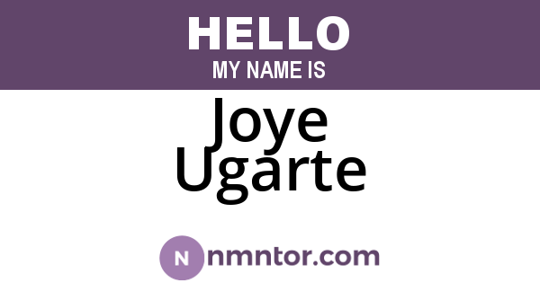 Joye Ugarte