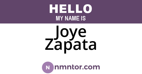 Joye Zapata