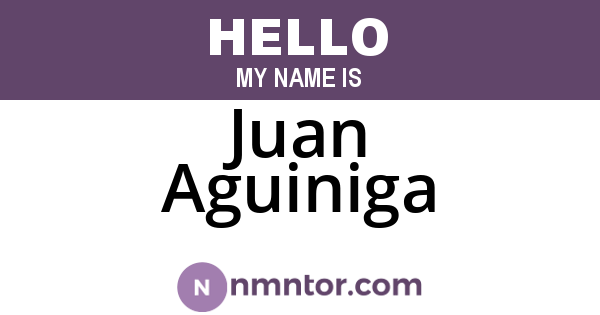 Juan Aguiniga