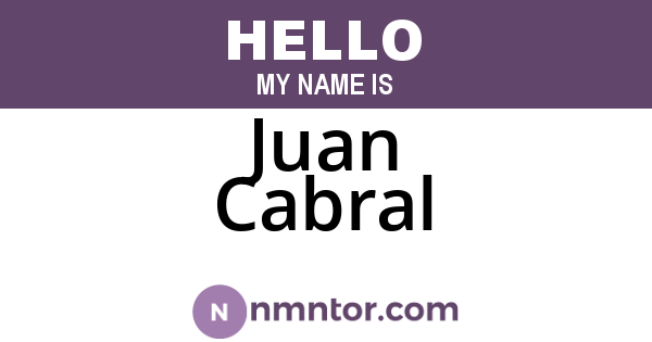 Juan Cabral
