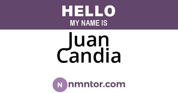 Juan Candia