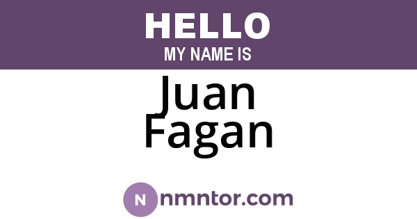 Juan Fagan