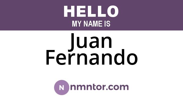 Juan Fernando