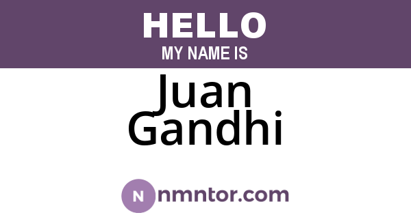 Juan Gandhi