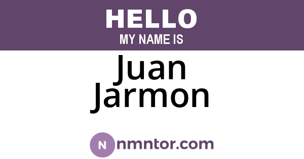 Juan Jarmon