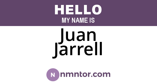 Juan Jarrell