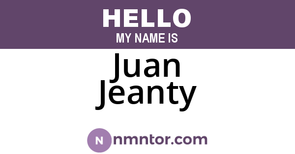 Juan Jeanty