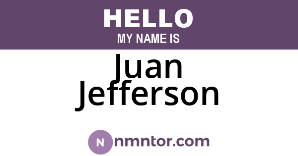 Juan Jefferson
