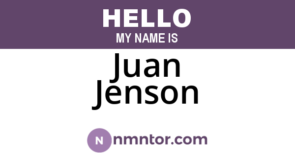 Juan Jenson