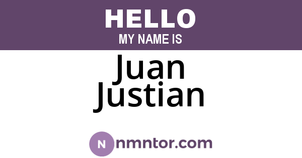 Juan Justian