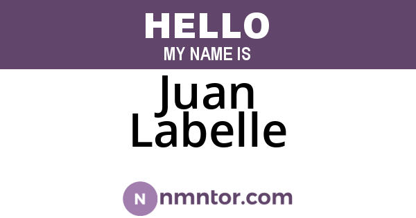 Juan Labelle