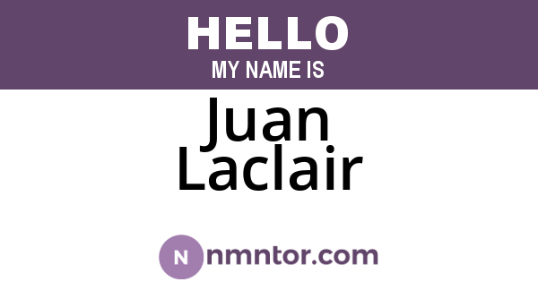 Juan Laclair