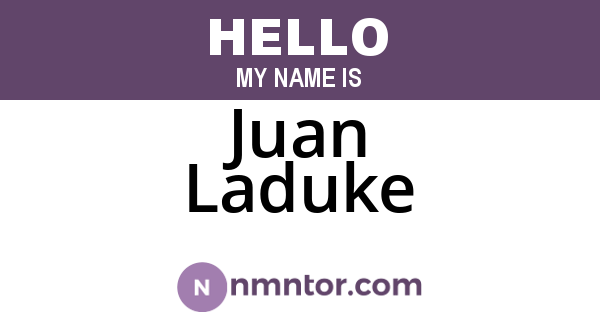 Juan Laduke