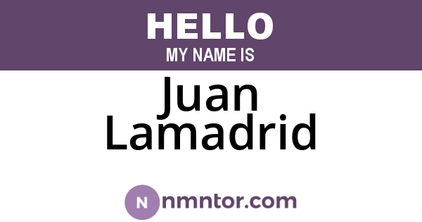 Juan Lamadrid